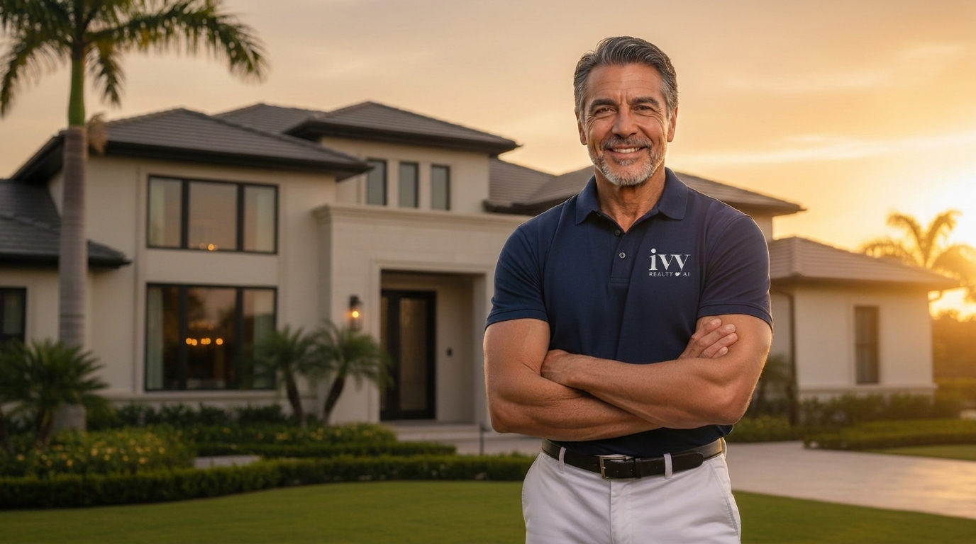 Ivy Realty agent showing a home to clients