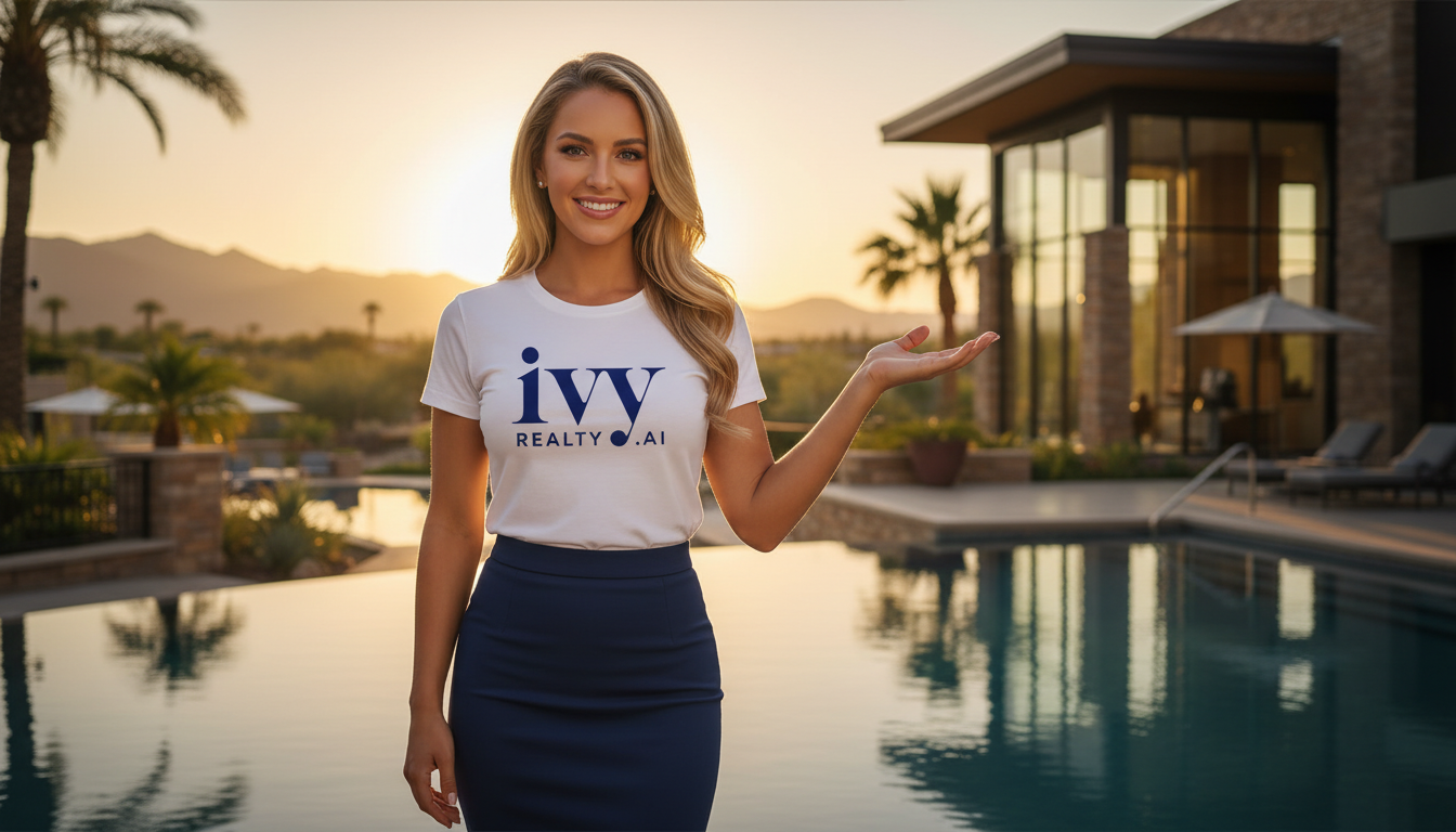 Ivy Realty agent at luxury Arizona property