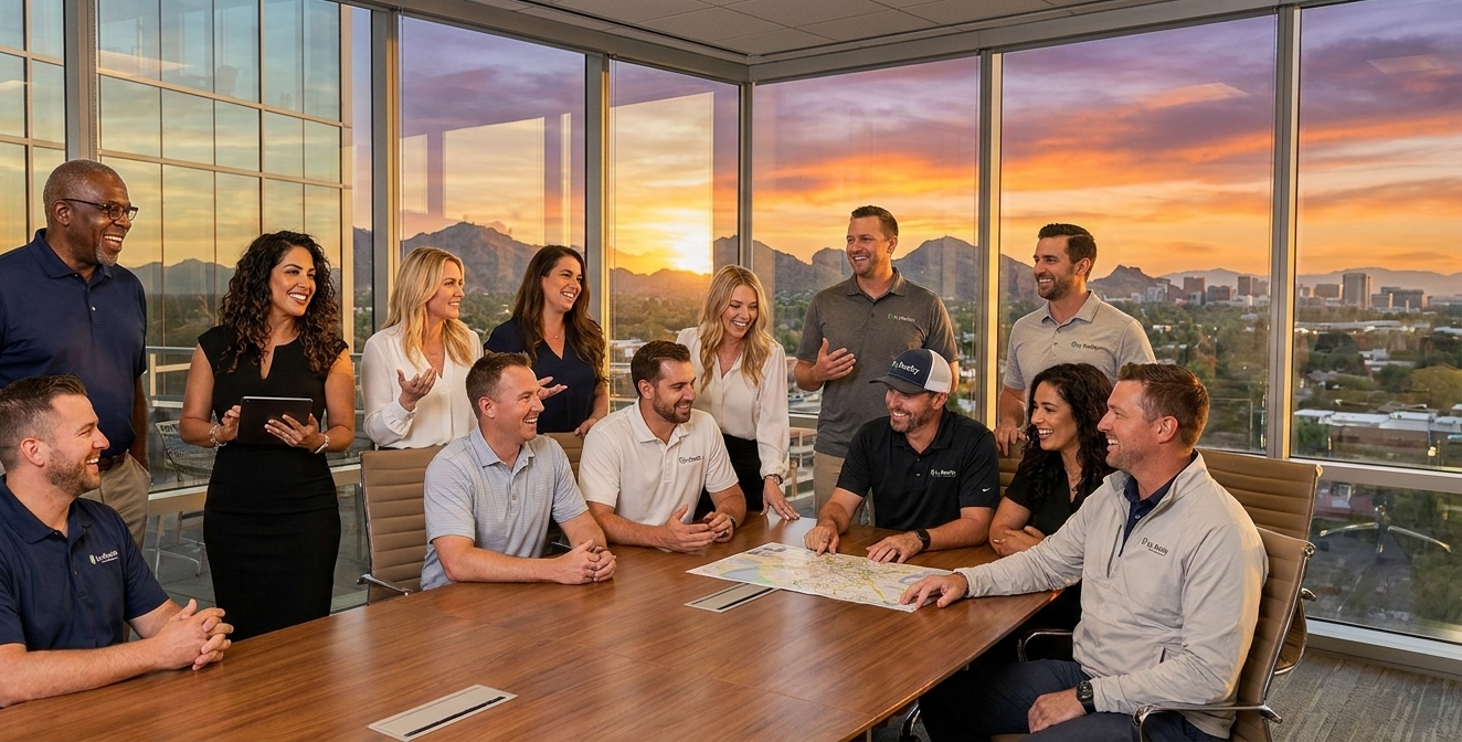 Happy realtors at Ivy Realty